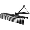 image:imageVEVOR PullBehind Thatch Remover 60 Width 3Point Dethatcher Equipped with 32 Durable Steel Prongs TractorCompatible 3Point Hitch Garden Rake Ideal for Soil Preparation and Grass Maintenance60 3point Dethatcher with Attachments