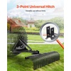 image:imageVEVOR PullBehind Thatch Remover 60 Width 3Point Dethatcher Equipped with 32 Durable Steel Prongs TractorCompatible 3Point Hitch Garden Rake Ideal for Soil Preparation and Grass Maintenance60 3point Dethatcher with Attachments