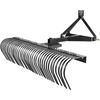 image:imageVEVOR PullBehind Thatch Remover 60 Width 3Point Dethatcher Equipped with 32 Durable Steel Prongs TractorCompatible 3Point Hitch Garden Rake Ideal for Soil Preparation and Grass Maintenance72 Tow Dethatcher with 3point Attachments