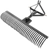 image:imageVEVOR PullBehind Thatch Remover 60 Width 3Point Dethatcher Equipped with 32 Durable Steel Prongs TractorCompatible 3Point Hitch Garden Rake Ideal for Soil Preparation and Grass Maintenance72 Tow Dethatcher with 3point Attachments