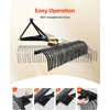image:imageVEVOR PullBehind Thatch Remover 60 Width 3Point Dethatcher Equipped with 32 Durable Steel Prongs TractorCompatible 3Point Hitch Garden Rake Ideal for Soil Preparation and Grass Maintenance60 3point Dethatcher with Attachments