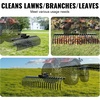 image:imageVEVOR PullBehind Thatch Remover 60 Width 3Point Dethatcher Equipped with 32 Durable Steel Prongs TractorCompatible 3Point Hitch Garden Rake Ideal for Soil Preparation and Grass Maintenance60 Rake without 3Point Attachments