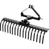 image:imageVEVOR PullBehind Thatch Remover 60 Width 3Point Dethatcher Equipped with 32 Durable Steel Prongs TractorCompatible 3Point Hitch Garden Rake Ideal for Soil Preparation and Grass Maintenance50 Dethatcher with 3Point Attachments