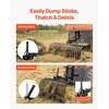 image:imageVEVOR PullBehind Thatch Remover 60 Width 3Point Dethatcher Equipped with 32 Durable Steel Prongs TractorCompatible 3Point Hitch Garden Rake Ideal for Soil Preparation and Grass Maintenance42 1Point Lift System Landscape Kit