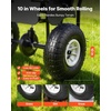 image:imageVEVOR Push Lawn Spreader 12ft Spreading Width Broadcast Spreader with 80lbs Load Capacity amp 10 in AllTerrain Tires WalkBehind Garden amp Lawn Broadcast Spreaders for Seed Fertilizer Salt Ice Melt