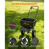 image:imageVEVOR Push Lawn Spreader 12ft Spreading Width Broadcast Spreader with 80lbs Load Capacity amp 10 in AllTerrain Tires WalkBehind Garden amp Lawn Broadcast Spreaders for Seed Fertilizer Salt Ice Melt
