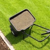 image:imageVEVOR Push Lawn Spreader 12ft Spreading Width Broadcast Spreader with 80lbs Load Capacity amp 10 in AllTerrain Tires WalkBehind Garden amp Lawn Broadcast Spreaders for Seed Fertilizer Salt Ice Melt
