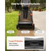 image:imageVEVOR Push Lawn Sweeper 21inch Leaf amp Grass Collector Heavy Duty Thickened Steel Durable to Use with Large Capacity 35 cu ft Mesh Collection Hopper Bag 2 Spinning Brushes26 inch Replacement Brush