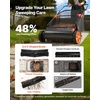image:imageVEVOR Push Lawn Sweeper 21inch Leaf amp Grass Collector Heavy Duty Thickened Steel Durable to Use with Large Capacity 35 cu ft Mesh Collection Hopper Bag 2 Spinning Brushes30 inch Upgraded Version