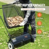 image:imageVEVOR Push Lawn Sweeper 21inch Leaf amp Grass Collector Heavy Duty Thickened Steel Durable to Use with Large Capacity 35 cu ft Mesh Collection Hopper Bag 2 Spinning Brushes26 inch Classic
