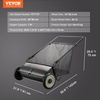 image:imageVEVOR Push Lawn Sweeper 21inch Leaf amp Grass Collector Heavy Duty Thickened Steel Durable to Use with Large Capacity 35 cu ft Mesh Collection Hopper Bag 2 Spinning Brushes26 inch Classic