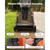 image:imageVEVOR Push Lawn Sweeper 21inch Leaf amp Grass Collector Heavy Duty Thickened Steel Durable to Use with Large Capacity 35 cu ft Mesh Collection Hopper Bag 2 Spinning Brushes30 inch Upgraded Version