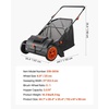 image:imageVEVOR Push Lawn Sweeper 21inch Leaf amp Grass Collector Heavy Duty Thickened Steel Durable to Use with Large Capacity 35 cu ft Mesh Collection Hopper Bag 2 Spinning Brushes21 inch Classic
