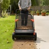 image:imageVEVOR Push Lawn Sweeper 21inch Leaf amp Grass Collector Heavy Duty Thickened Steel Durable to Use with Large Capacity 35 cu ft Mesh Collection Hopper Bag 2 Spinning Brushes26 inch Upgraded Version