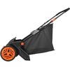 image:imageVEVOR Push Lawn Sweeper 21inch Leaf amp Grass Collector Heavy Duty Thickened Steel Durable to Use with Large Capacity 35 cu ft Mesh Collection Hopper Bag 2 Spinning Brushes21 inch Classic
