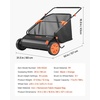 image:imageVEVOR Push Lawn Sweeper 21inch Leaf amp Grass Collector Heavy Duty Thickened Steel Durable to Use with Large Capacity 35 cu ft Mesh Collection Hopper Bag 2 Spinning Brushes26 inch Upgraded Version