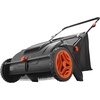 image:imageVEVOR Push Lawn Sweeper 21inch Leaf amp Grass Collector Heavy Duty Thickened Steel Durable to Use with Large Capacity 35 cu ft Mesh Collection Hopper Bag 2 Spinning Brushes21 inch Classic