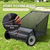 image:imageVEVOR Push Lawn Sweeper 21inch Leaf amp Grass Collector Heavy Duty Thickened Steel Durable to Use with Large Capacity 35 cu ft Mesh Collection Hopper Bag 2 Spinning Brushes26 inch Classic