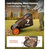 image:imageVEVOR Push Lawn Sweeper 21inch Leaf amp Grass Collector Heavy Duty Thickened Steel Durable to Use with Large Capacity 35 cu ft Mesh Collection Hopper Bag 2 Spinning Brushes26 inch Upgraded Version