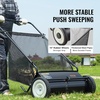 image:imageVEVOR Push Lawn Sweeper 21inch Leaf amp Grass Collector Heavy Duty Thickened Steel Durable to Use with Large Capacity 35 cu ft Mesh Collection Hopper Bag 2 Spinning Brushes26 inch Classic