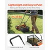 image:imageVEVOR Push Reel Lawn Mower 14 inch 5 Blades Manual Push Mower No Motor 06175 in Adjustable Cutting Height WalkBehind Lawn Mowers with Grass Catcher Bag for Green Lawns Driveways Courtyards14 inch