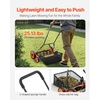 image:imageVEVOR Push Reel Lawn Mower 14 inch 5 Blades Manual Push Mower No Motor 06175 in Adjustable Cutting Height WalkBehind Lawn Mowers with Grass Catcher Bag for Green Lawns Driveways Courtyards18 inch