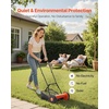 image:imageVEVOR Push Reel Lawn Mower 14 inch 5 Blades Manual Push Mower No Motor 06175 in Adjustable Cutting Height WalkBehind Lawn Mowers with Grass Catcher Bag for Green Lawns Driveways Courtyards14 inch