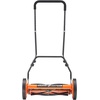 image:imageVEVOR Push Reel Lawn Mower 14 inch 5 Blades Manual Push Mower No Motor 06175 in Adjustable Cutting Height WalkBehind Lawn Mowers with Grass Catcher Bag for Green Lawns Driveways Courtyards18 inch
