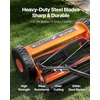 image:imageVEVOR Push Reel Lawn Mower 14 inch 5 Blades Manual Push Mower No Motor 06175 in Adjustable Cutting Height WalkBehind Lawn Mowers with Grass Catcher Bag for Green Lawns Driveways Courtyards14 inch