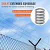 image:imageVEVOR Razor Wires 246 ft Razor Barbed Wire 5 Rolls Razor Wire Fencing Razor Fence Razor Ribbon Barbed Wire Galvanized Razor Wire Fence Rolls Razor for Garden246FT
