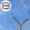 image:imageVEVOR Razor Wires 246 ft Razor Barbed Wire 5 Rolls Razor Wire Fencing Razor Fence Razor Ribbon Barbed Wire Galvanized Razor Wire Fence Rolls Razor for Garden98FT