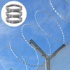 image:imageVEVOR Razor Wires 246 ft Razor Barbed Wire 5 Rolls Razor Wire Fencing Razor Fence Razor Ribbon Barbed Wire Galvanized Razor Wire Fence Rolls Razor for Garden147FT