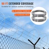 image:imageVEVOR Razor Wires 246 ft Razor Barbed Wire 5 Rolls Razor Wire Fencing Razor Fence Razor Ribbon Barbed Wire Galvanized Razor Wire Fence Rolls Razor for Garden98FT