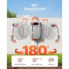 image:imageVEVOR Retractable Garden Hose Reel 12 in x 100 ft Wall Mounted Hose Reel with 9Function Sprayer Nozzle and 180 Swivel Bracket Any Length Lock Automatic Slow Rewind System for Garden Watering58 in x 100 ft