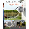 image:imageVEVOR Retractable Garden Hose Reel 12 in x 100 ft Wall Mounted Hose Reel with 9Function Sprayer Nozzle and 180 Swivel Bracket Any Length Lock Automatic Slow Rewind System for Garden Watering12 in x 130 ft