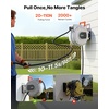 image:imageVEVOR Retractable Garden Hose Reel 12 in x 100 ft Wall Mounted Hose Reel with 9Function Sprayer Nozzle and 180 Swivel Bracket Any Length Lock Automatic Slow Rewind System for Garden Watering12 in x 50 ft