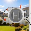 image:imageVEVOR Retractable Garden Hose Reel 12 in x 100 ft Wall Mounted Hose Reel with 9Function Sprayer Nozzle and 180 Swivel Bracket Any Length Lock Automatic Slow Rewind System for Garden Watering12 in x 100 ft
