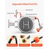 image:imageVEVOR Retractable Garden Hose Reel 12 in x 100 ft Wall Mounted Hose Reel with 9Function Sprayer Nozzle and 180 Swivel Bracket Any Length Lock Automatic Slow Rewind System for Garden Watering12 in x 65 ft