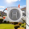 image:imageVEVOR Retractable Garden Hose Reel 12 in x 100 ft Wall Mounted Hose Reel with 9Function Sprayer Nozzle and 180 Swivel Bracket Any Length Lock Automatic Slow Rewind System for Garden Watering12 in x 130 ft