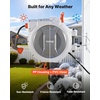 image:imageVEVOR Retractable Garden Hose Reel 12 in x 100 ft Wall Mounted Hose Reel with 9Function Sprayer Nozzle and 180 Swivel Bracket Any Length Lock Automatic Slow Rewind System for Garden Watering12 in x 130 ft