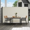 image:imageVEVOR Retractable Side Awning UV 50 118 x 71 Retractable Patio Screen Waterproof 280 g Thicken Folding Room Divider Wind Screen for Privacy Garden Outdoor Patio and Terrace BlackBeige