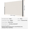 image:imageVEVOR Retractable Side Awning UV 50 118 x 71 Retractable Patio Screen Waterproof 280 g Thicken Folding Room Divider Wind Screen for Privacy Garden Outdoor Patio and Terrace BlackBeige
