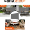 image:imageVEVOR Retractable Side Awning UV 50 118 x 71 Retractable Patio Screen Waterproof 280 g Thicken Folding Room Divider Wind Screen for Privacy Garden Outdoor Patio and Terrace BlackGray