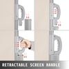 image:imageVEVOR Retractable Side Awning UV 50 118 x 71 Retractable Patio Screen Waterproof 280 g Thicken Folding Room Divider Wind Screen for Privacy Garden Outdoor Patio and Terrace BlackBeige