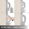 image:imageVEVOR Retractable Side Awning UV 50 118 x 71 Retractable Patio Screen Waterproof 280 g Thicken Folding Room Divider Wind Screen for Privacy Garden Outdoor Patio and Terrace BlackBeige
