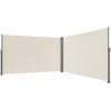 image:imageVEVOR Retractable Side Awning UV 50 118 x 71 Retractable Patio Screen Waterproof 280 g Thicken Folding Room Divider Wind Screen for Privacy Garden Outdoor Patio and Terrace BlackBeige
