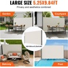 image:imageVEVOR Retractable Side Awning UV 50 118 x 71 Retractable Patio Screen Waterproof 280 g Thicken Folding Room Divider Wind Screen for Privacy Garden Outdoor Patio and Terrace BlackBeige