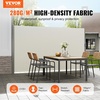 image:imageVEVOR Retractable Side Awning UV 50 118 x 71 Retractable Patio Screen Waterproof 280 g Thicken Folding Room Divider Wind Screen for Privacy Garden Outdoor Patio and Terrace BlackBeige