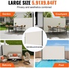 image:imageVEVOR Retractable Side Awning UV 50 118 x 71 Retractable Patio Screen Waterproof 280 g Thicken Folding Room Divider Wind Screen for Privacy Garden Outdoor Patio and Terrace BlackBeige