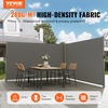 image:imageVEVOR Retractable Side Awning UV 50 118 x 71 Retractable Patio Screen Waterproof 280 g Thicken Folding Room Divider Wind Screen for Privacy Garden Outdoor Patio and Terrace BlackGray